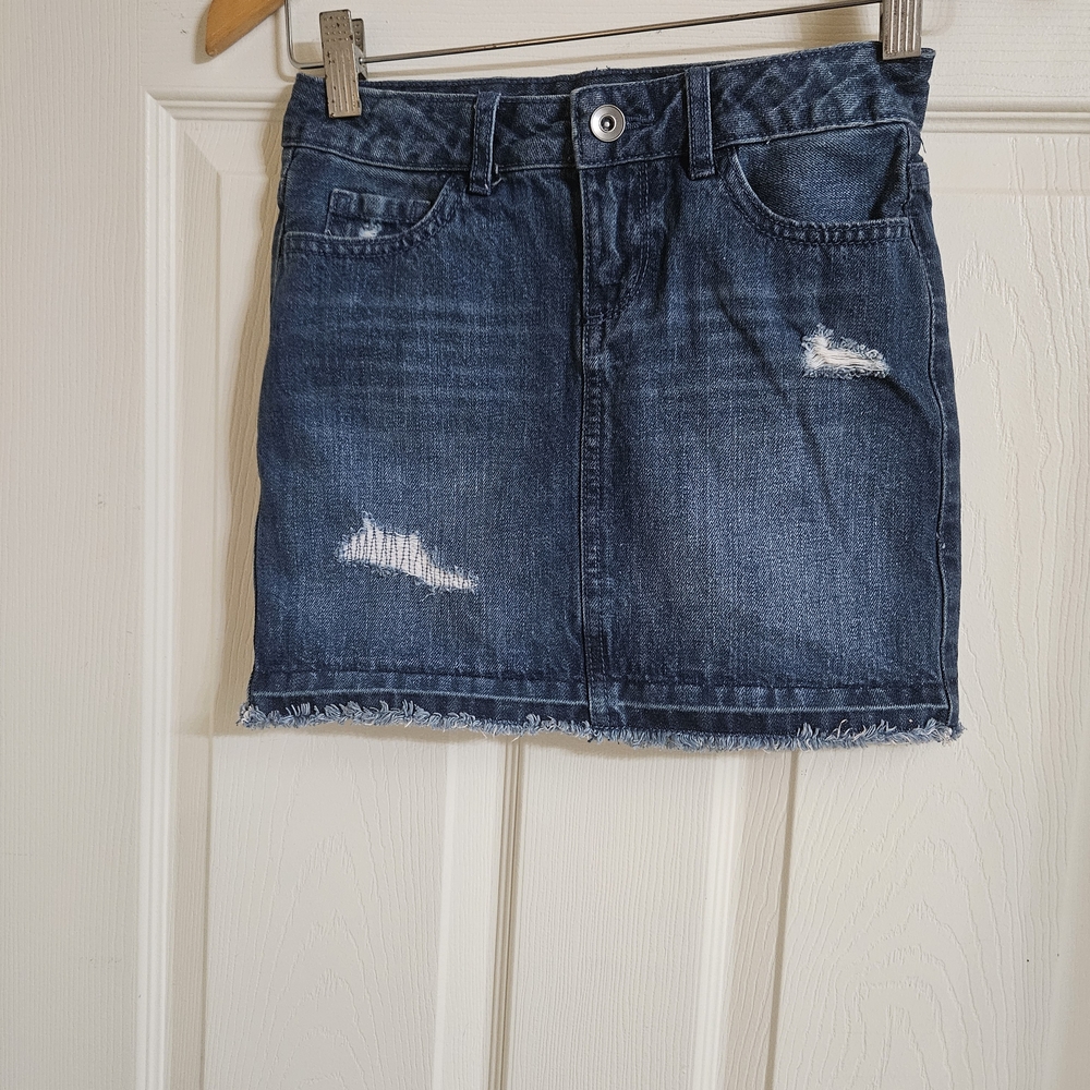 The Children's Place Dark Blue Denim Mini Skirt
